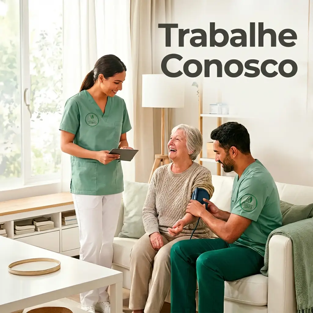 Equipe de Enfermagem Instituto Reviva cuidando de paciente